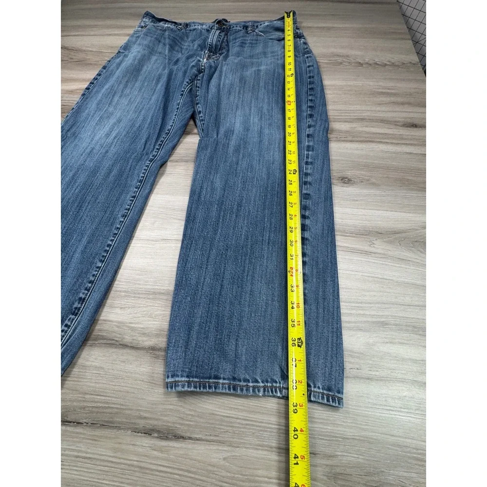 Lucky Brand 181 Relaxed Straight Mens Jeans Blue Medium Wash 40x30 Stretch Denim